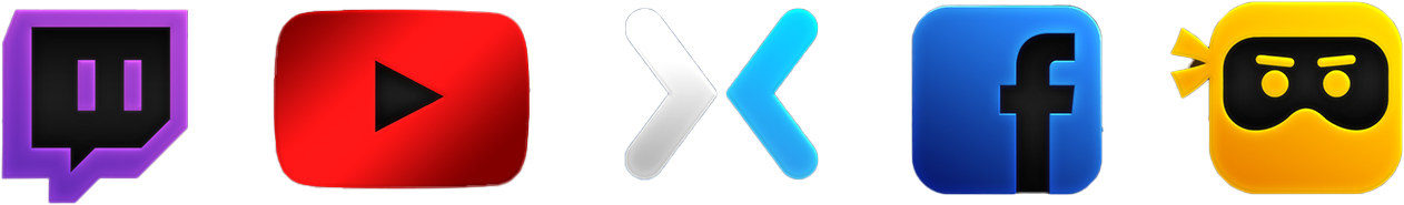 stream platforms icons